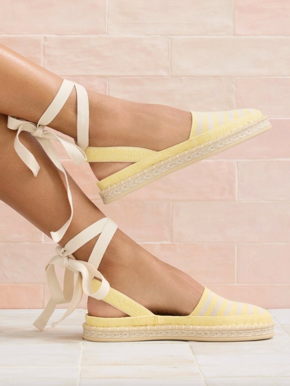 Rothy's The D'Orsay Espadrille in Sunshine Stripe